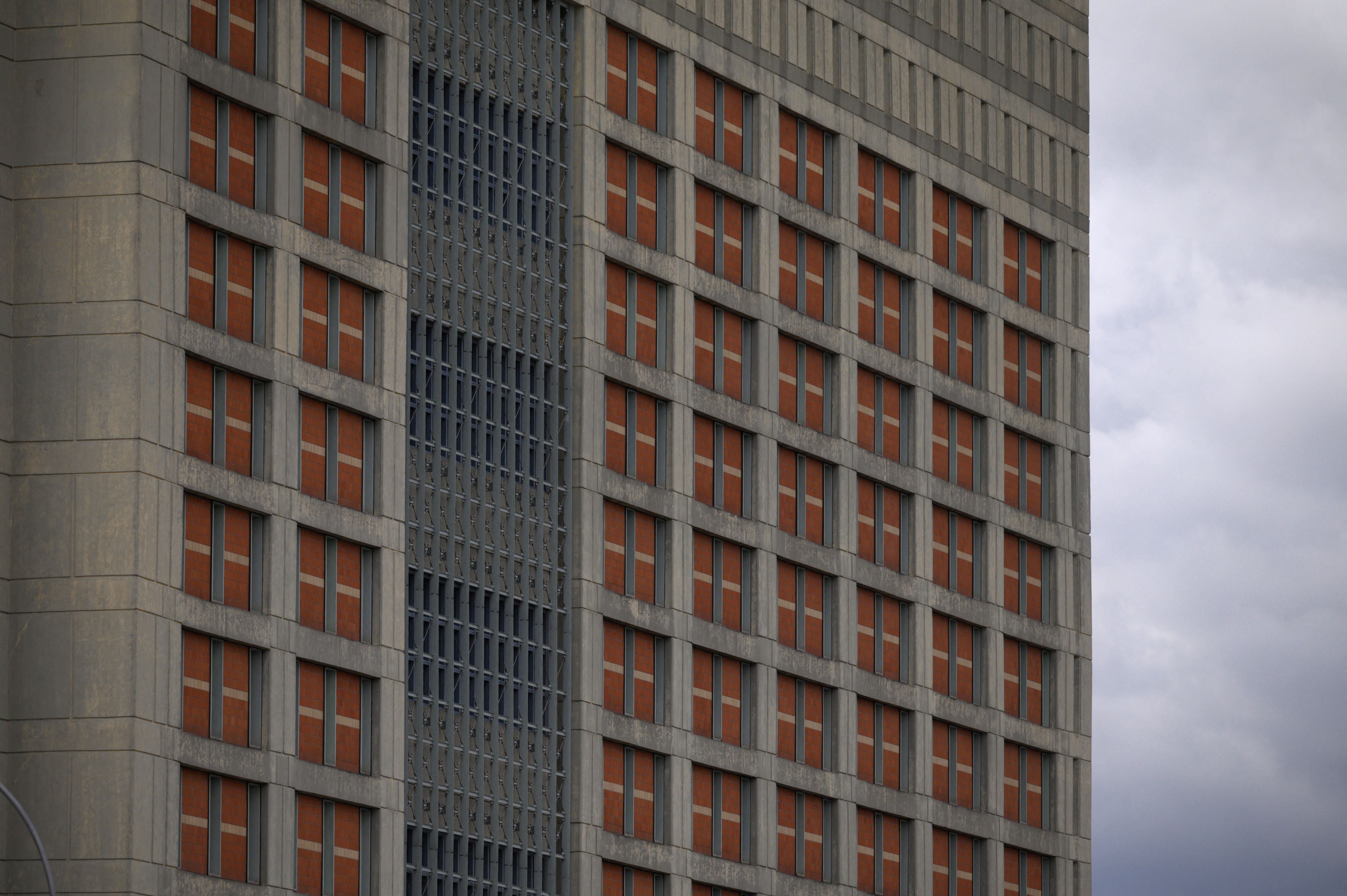 A general view shows the Metropolitan Detention Center where Ghislaine Maxwell is being held, in Brooklyn, New York on November 15, 2021.