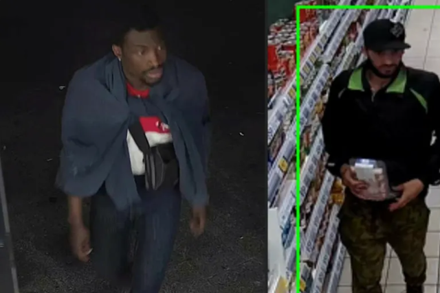 <p>The Metropolitan Police have released these images of two men they would like to speak to after a man in his 30s was left with life-changing injuries </p>