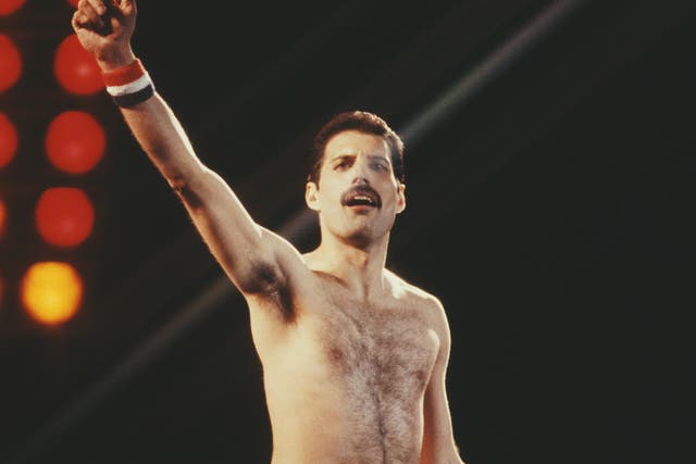 Freddie Mercury fotografiado en 1982