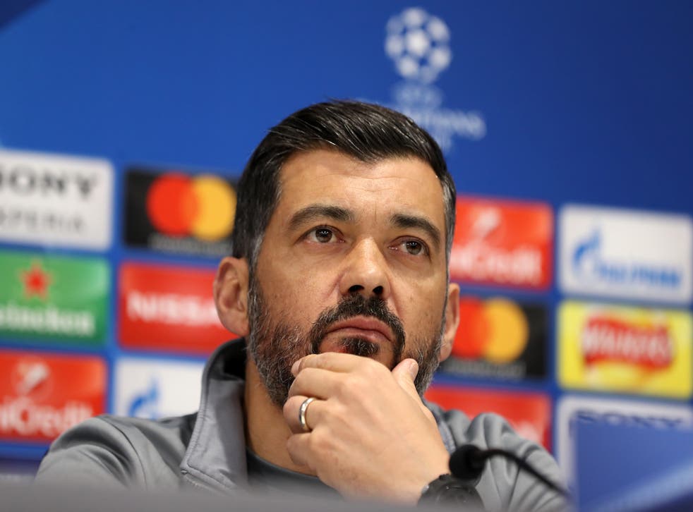 Porto manager Sergio Conceicao is expecting an improved performance against Liverpool (Martin Rickett/PA)