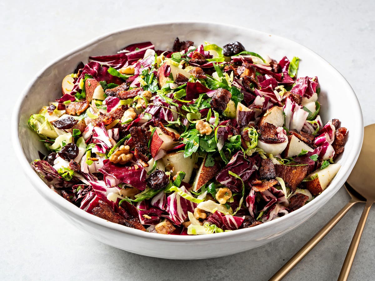 A complex and colourful salad packed with autumnal flavours