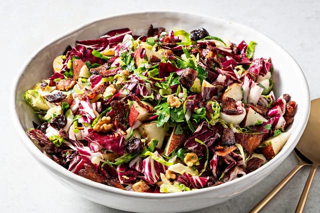 <p>This hearty salad is a meal in itself, but it also makes a great accompaniment to roasted meats</p>