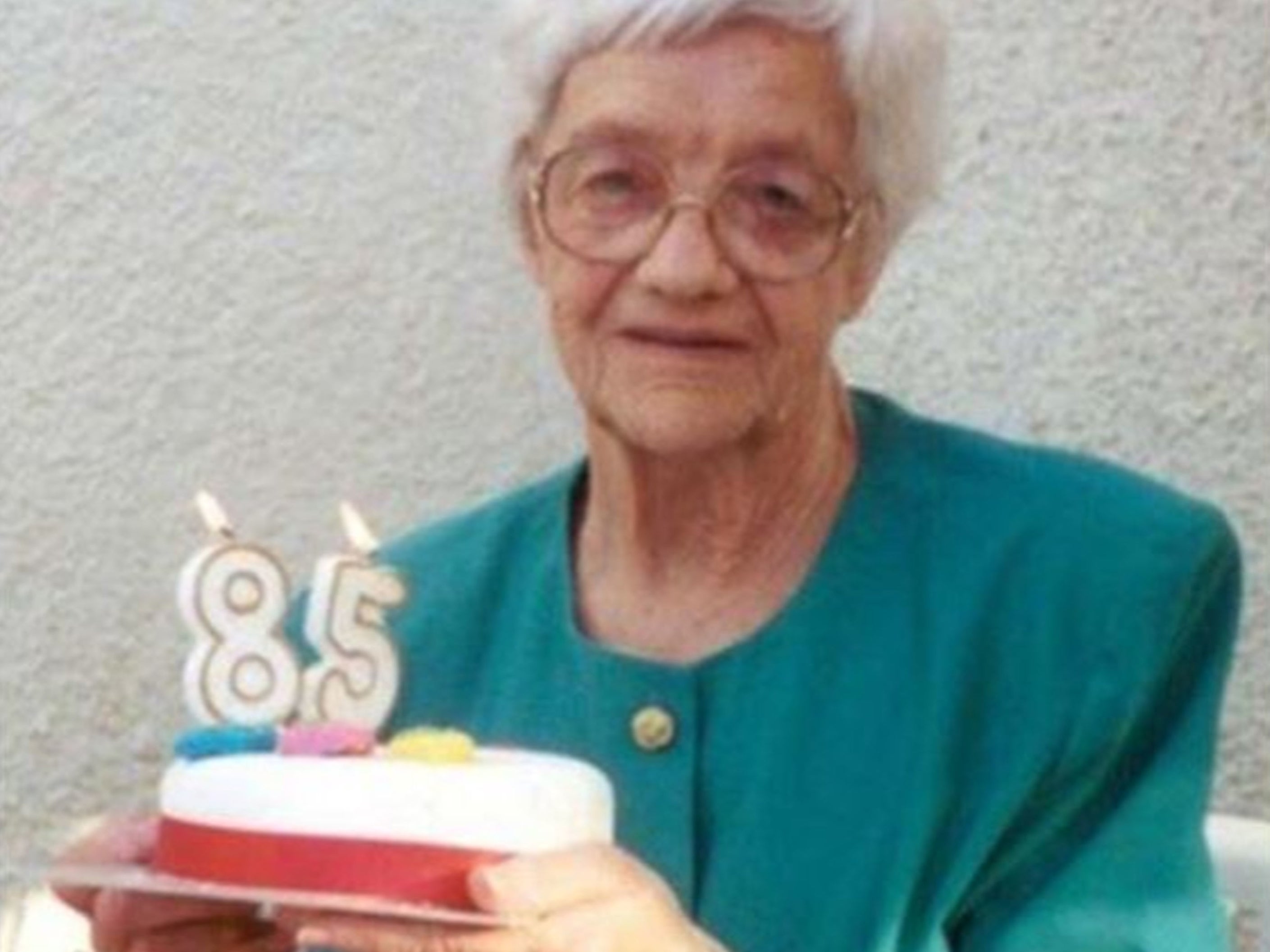 The pensioner was left “shocked and very distressed” and “black and blue” before she died