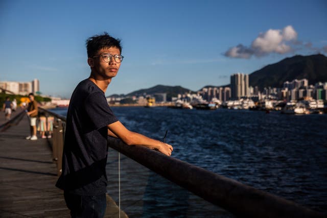 <p>Tony Chung, a 20-year-old Hong Kong independence activist, was sentenced to three and a half years behind bars on 23 November, 2021 after pleading guilty to secession </p>