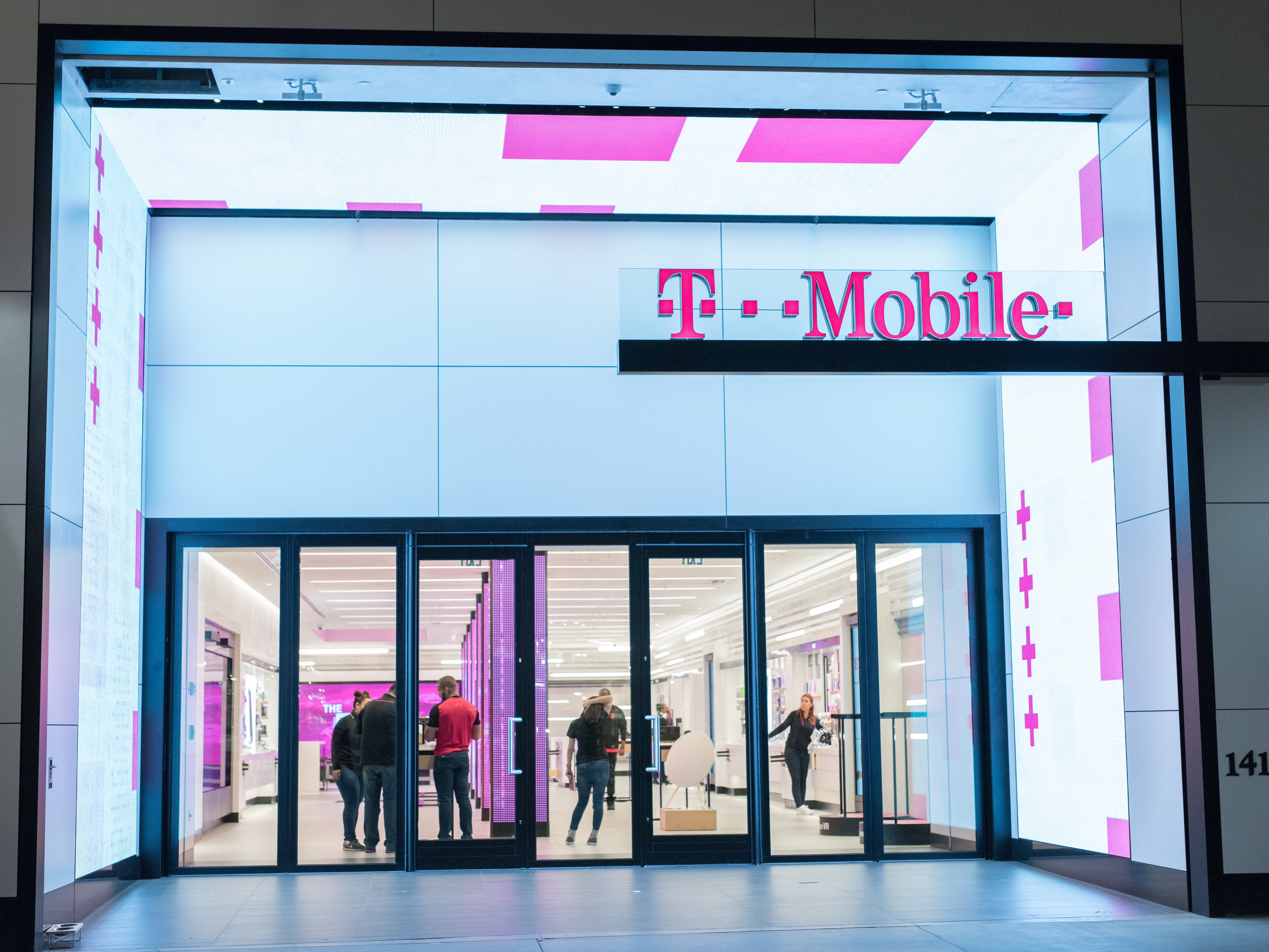 A T-Mobile store in Santa Monica, California