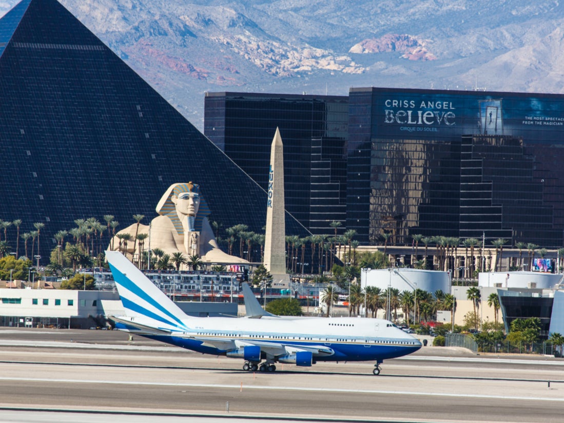 The incident occurred at McCarran International Airport in Las Vegas
