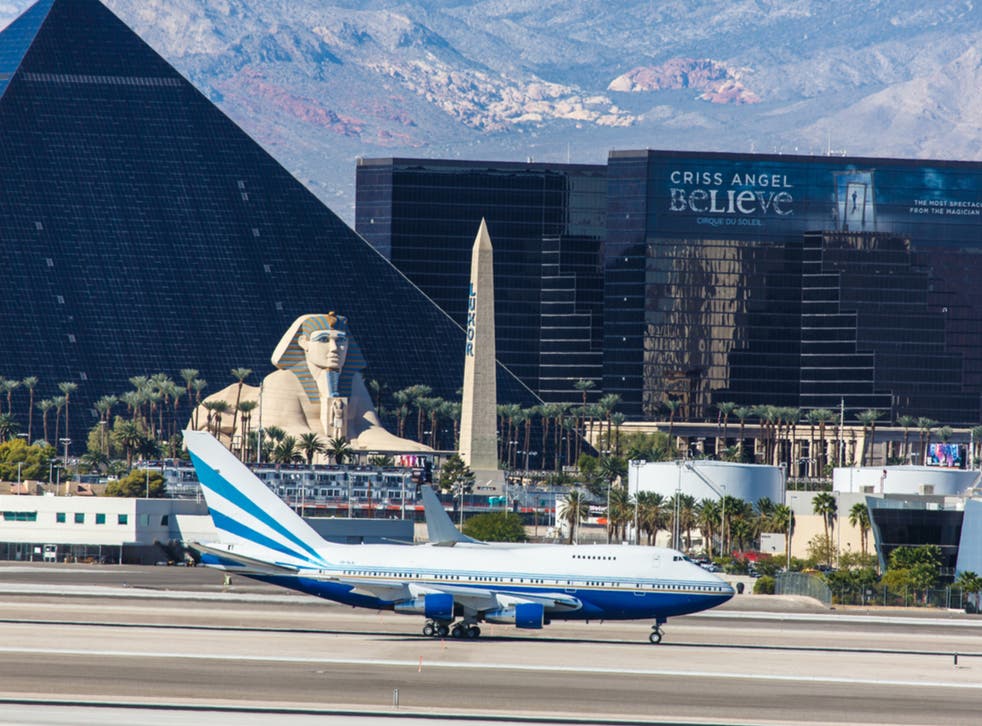 <p>The incident occurred at McCarran International Airport in Las Vegas</p>