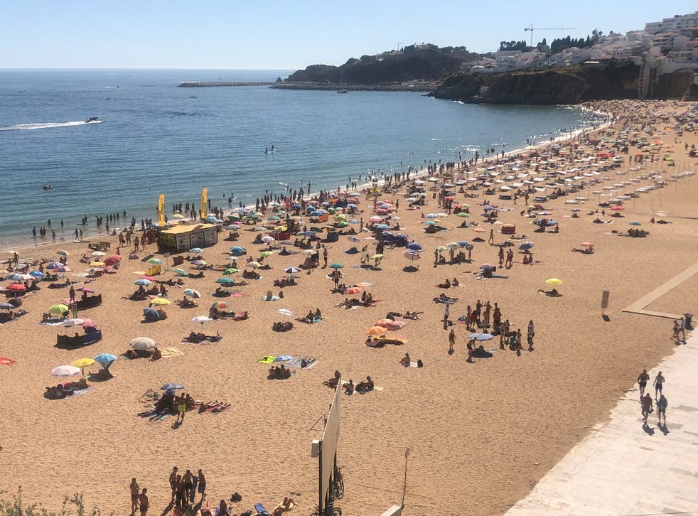 <p>Minority interest: only one in six British people travelled abroad in the past year, to destinations such as Albufeira in Portugal</p>