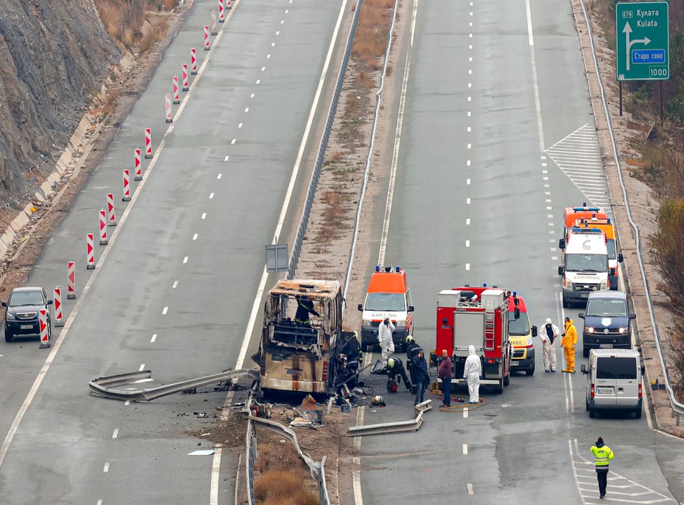 BULGARIA ACCIDENTE DE AUTOBÚS