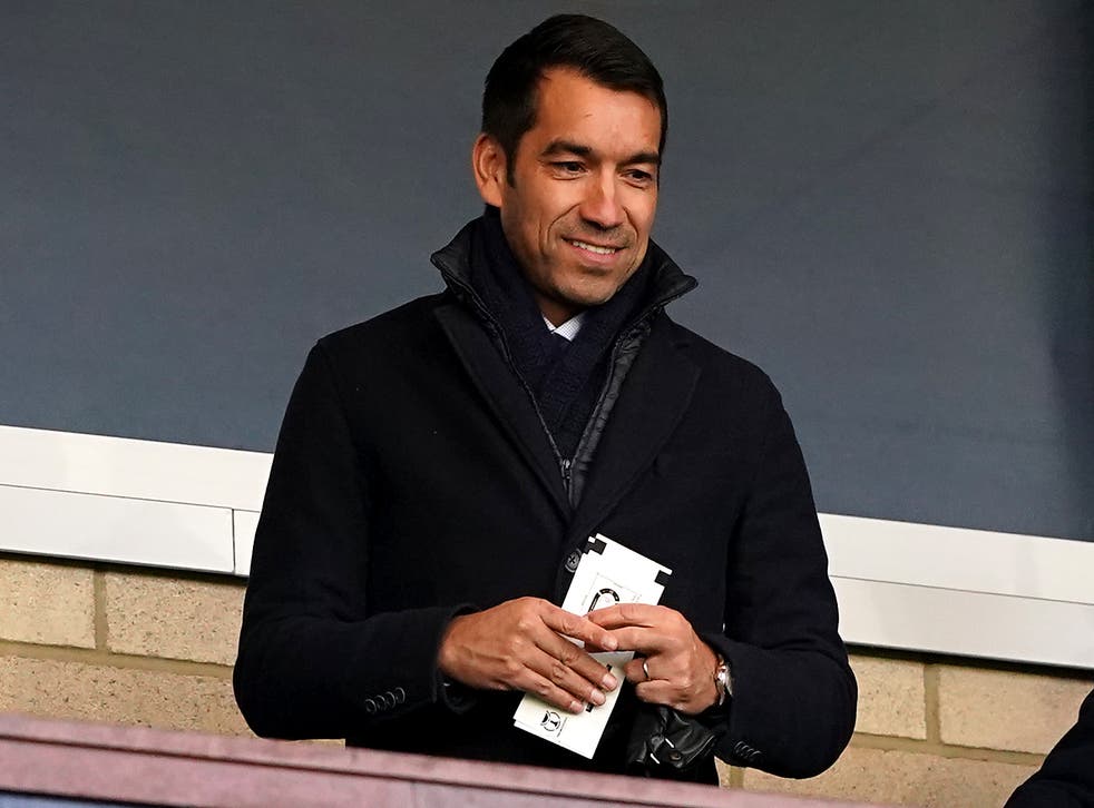 Giovanni Van Bronckhorst takes charge of Rangers for the first time against Sparta Prague. (Andrew Milligan/PA)