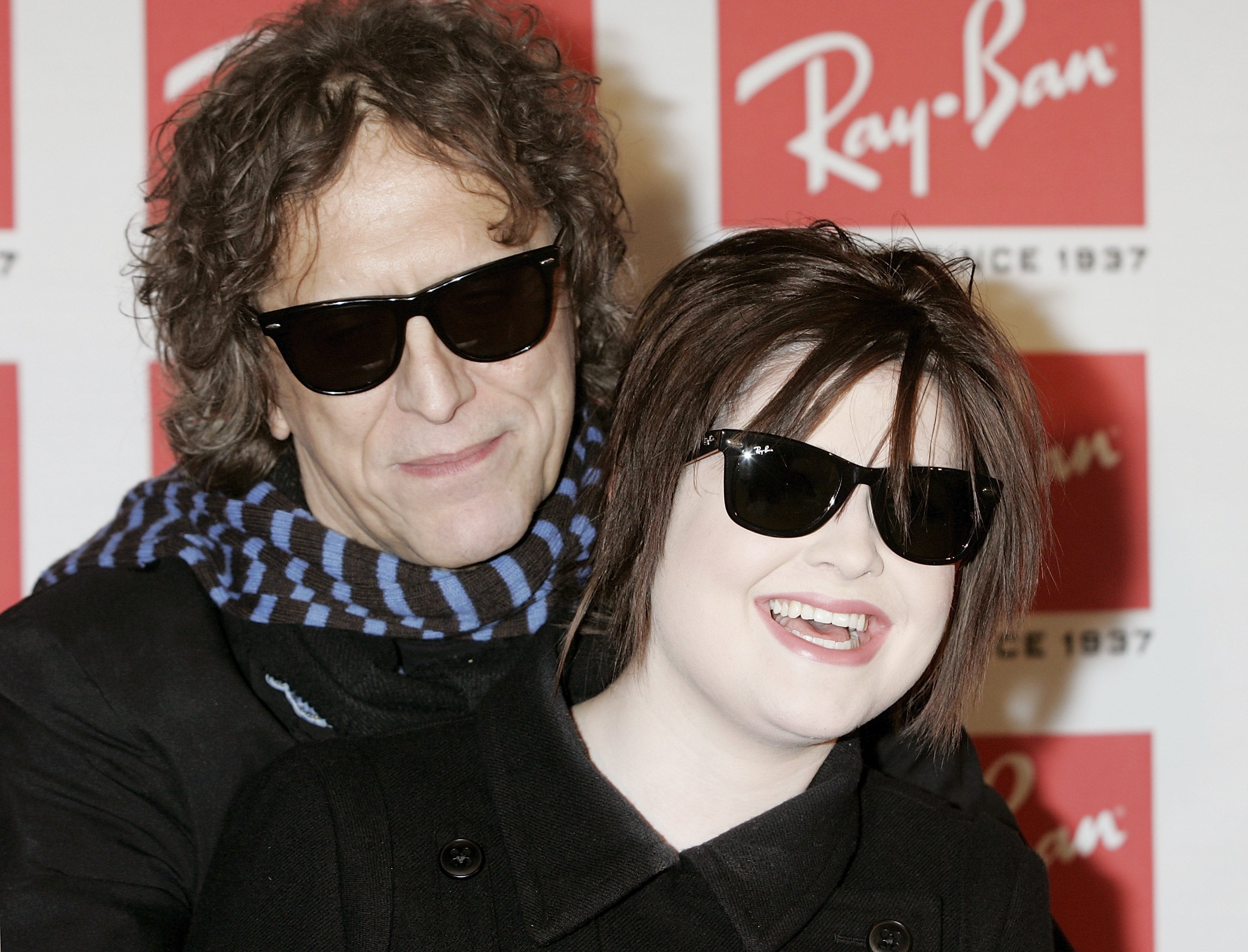 Mick Rock and Kelly Osbourne, December 2006