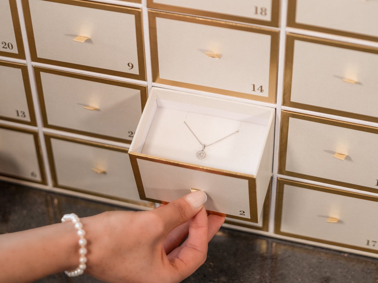 A jewellery advent calendar by CW Sellors would set buyers back by £20,000