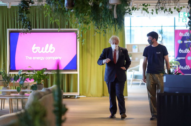 Prime Minister Boris Johnson visited the offices of what was then a rapidly growing company in July. (Bulb/PA)