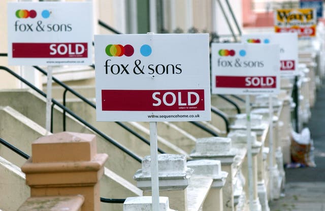 First-time buyers face stumping up five-and-a-half times typical annual earnings to get on the property ladder, according to Nationwide Building Society (Toby Melville/PA)