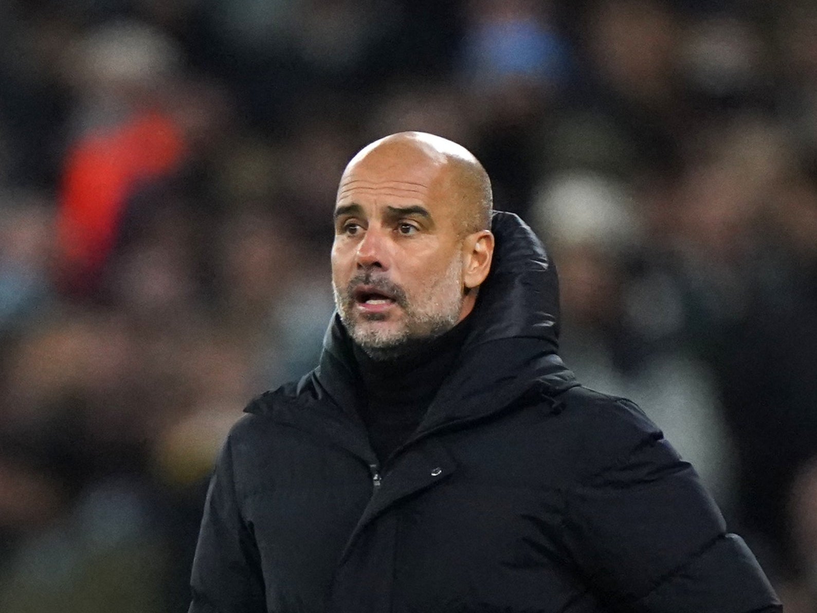 Pep Guardiola praised his Manchester City side (Tim Goode/PA)