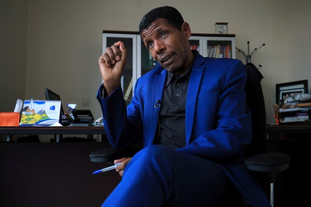 <p>Ethiopian Olympic hero Haile Gebrselassie has pledged to join the war against rebel forces </p>