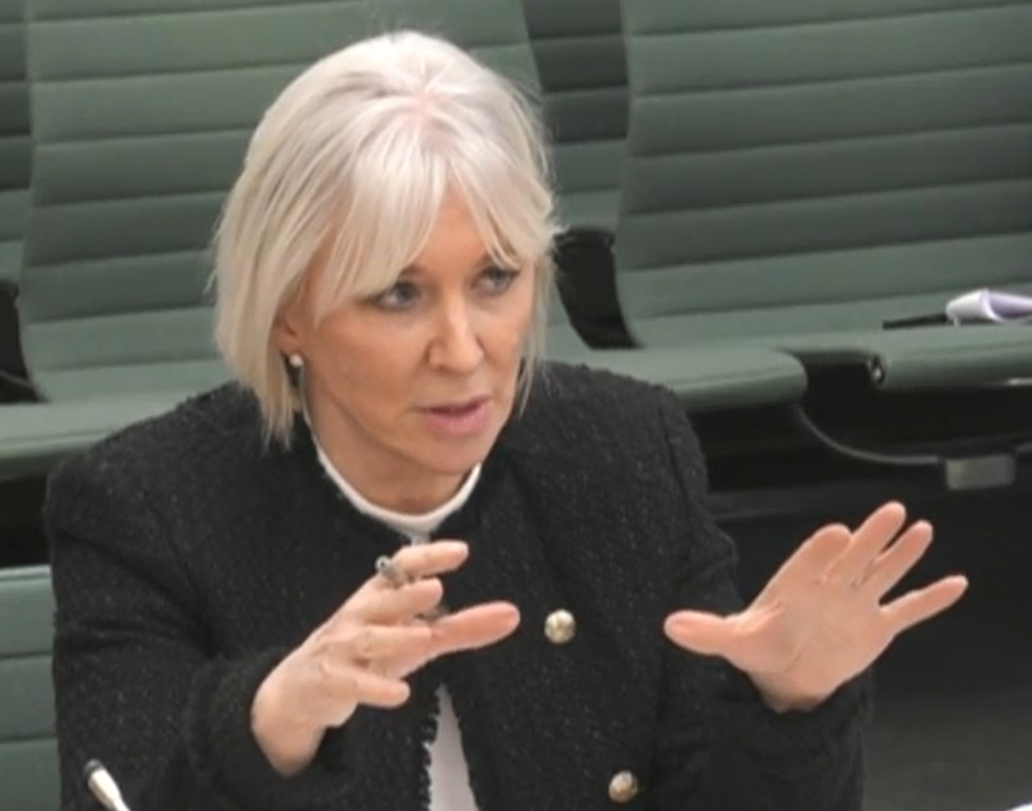 Culture Secretary Nadine Dorries says the Government supports the idea of an independent regulator for English football in principle (Handout from House of Commons/PA)