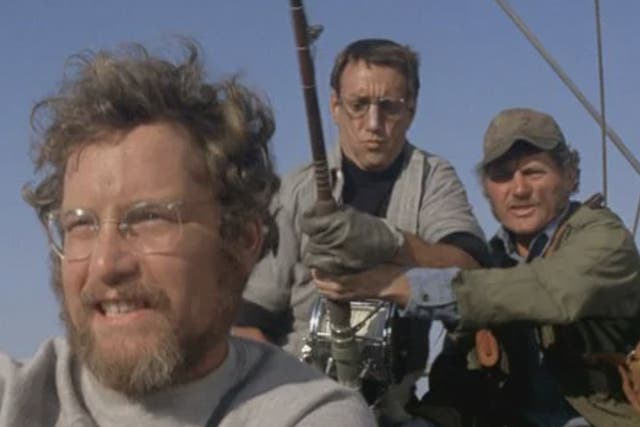 <p>Robert Shaw, Roy Scheider and Richard Dreyfuss in Steven Spielberg’s masterpiece movie </p>