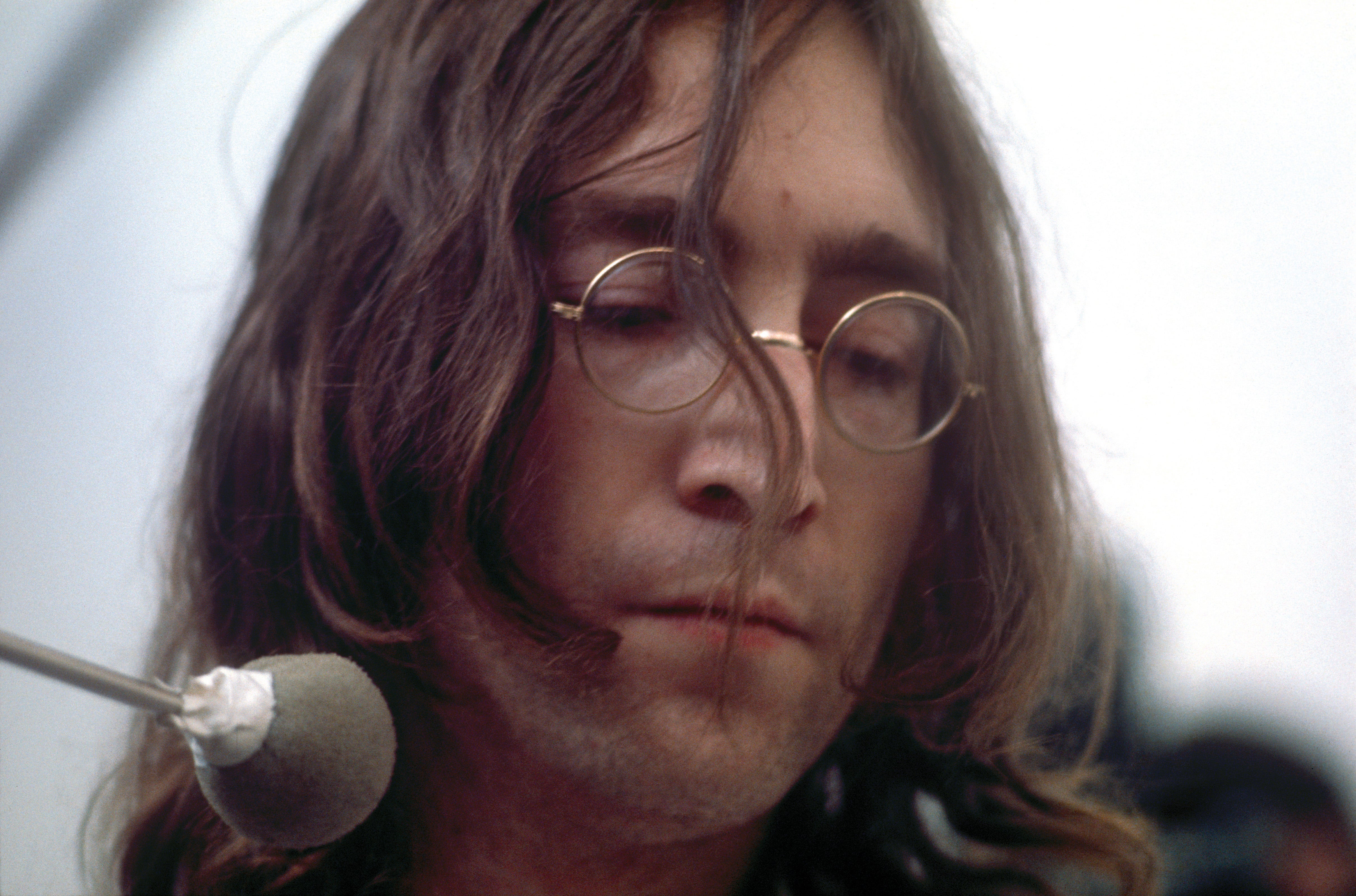 John Lennon in the Twickenham studio, 1969