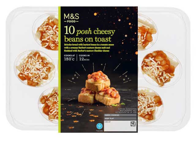 <p>M&S is under fire for selling ‘posh cheesy beans on toast’  for £5</p>