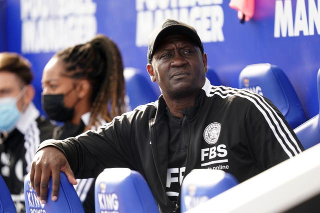 Emile Heskey will oversee Leicester’s training as they search for a new manager (Mike Egerton/PA)
