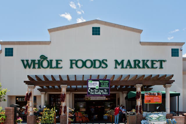 <p>A Whole Foods store</p>