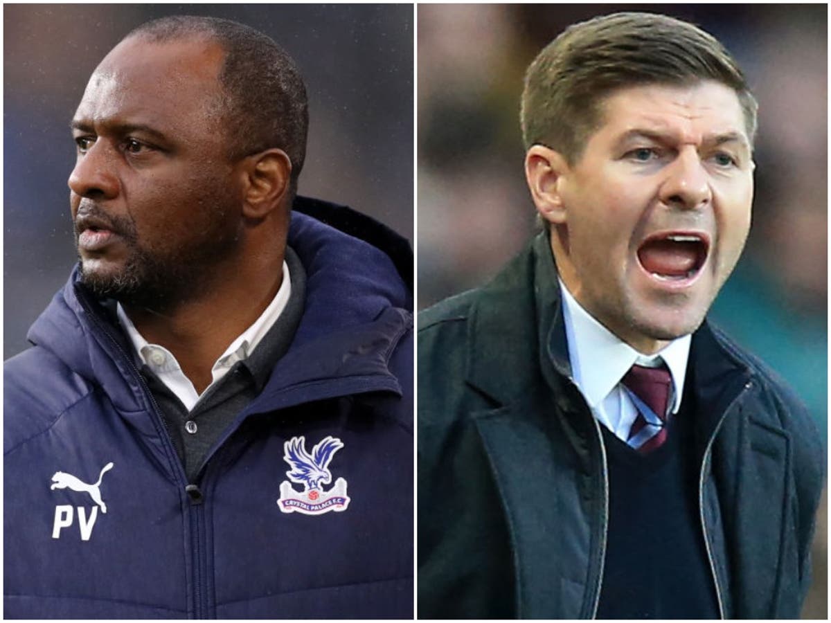 Patrick Vieira and Steven Gerrard renew rivalry in new roles after statement starts at Palace and Villa