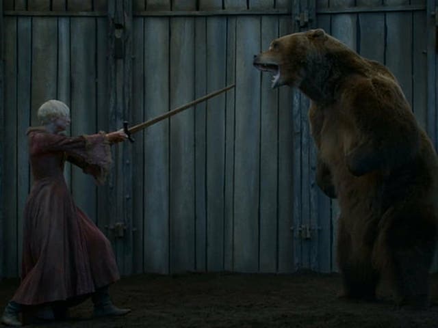 <p>Bart the Bear II in 'Game of Thrones’</p>