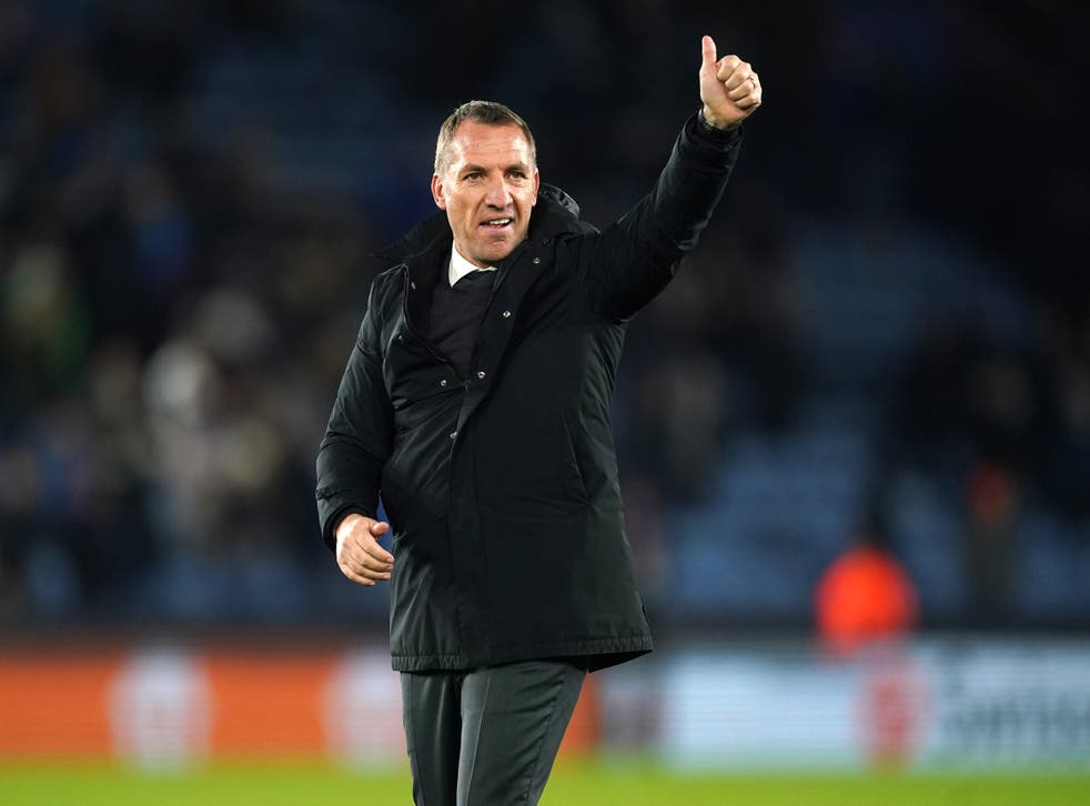 Brendan Rodgers has called on Leicester to secure progress in Europe (Mike Egerton/PA)
