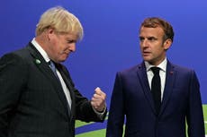 Anglo-French relations at new low as Johnson and Macron row over migrants