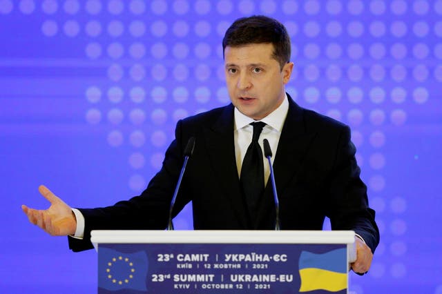 <p>Ukrainian President Volodymyr Zelenskiy</p>