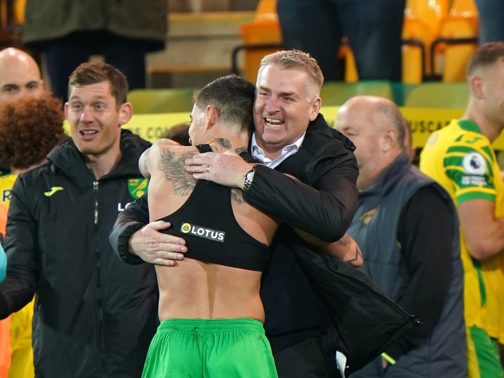 Dean Smith has sparked a response from Norwich