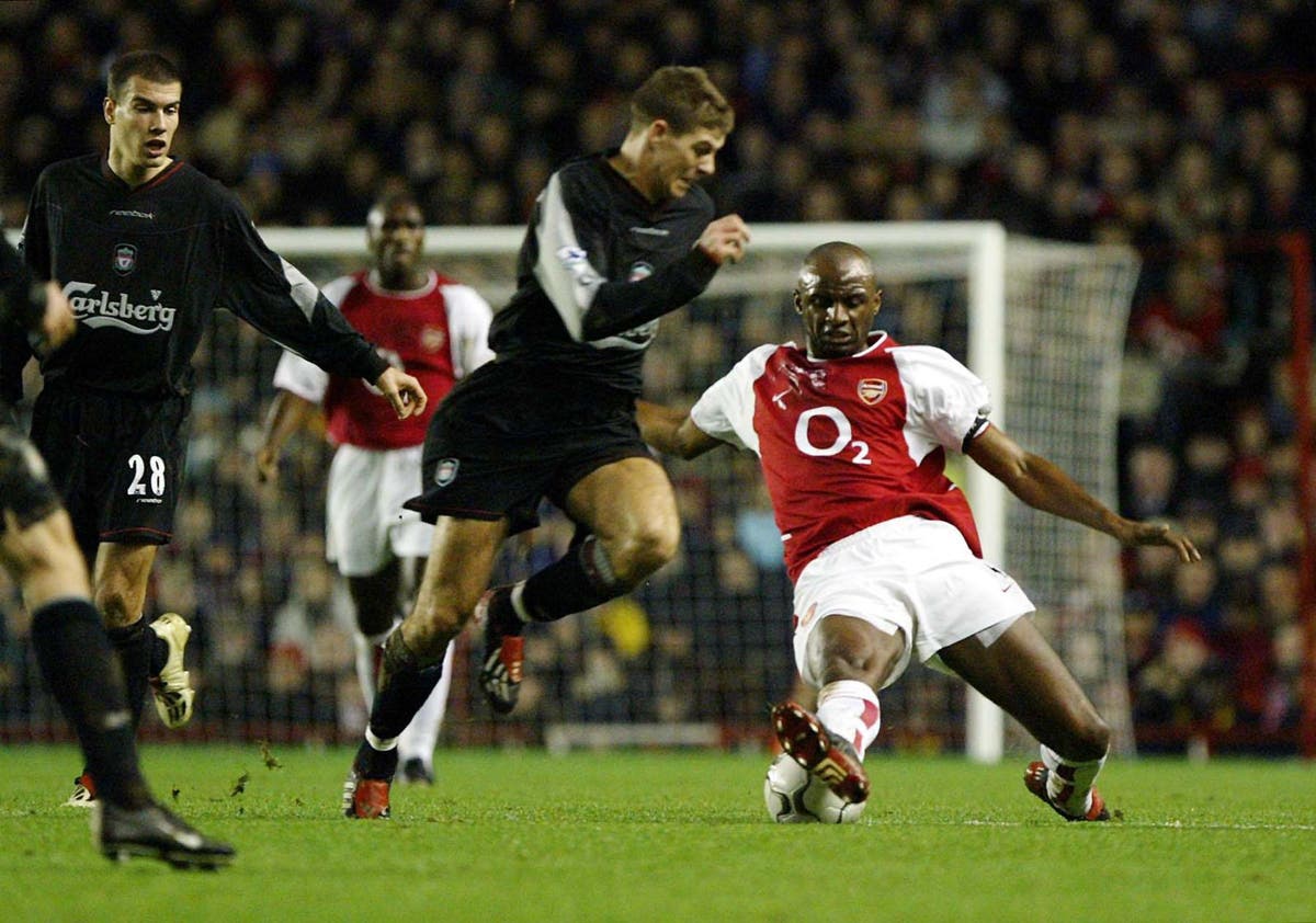 Patrick Vieira looking forward to facing Steven Gerrard once more