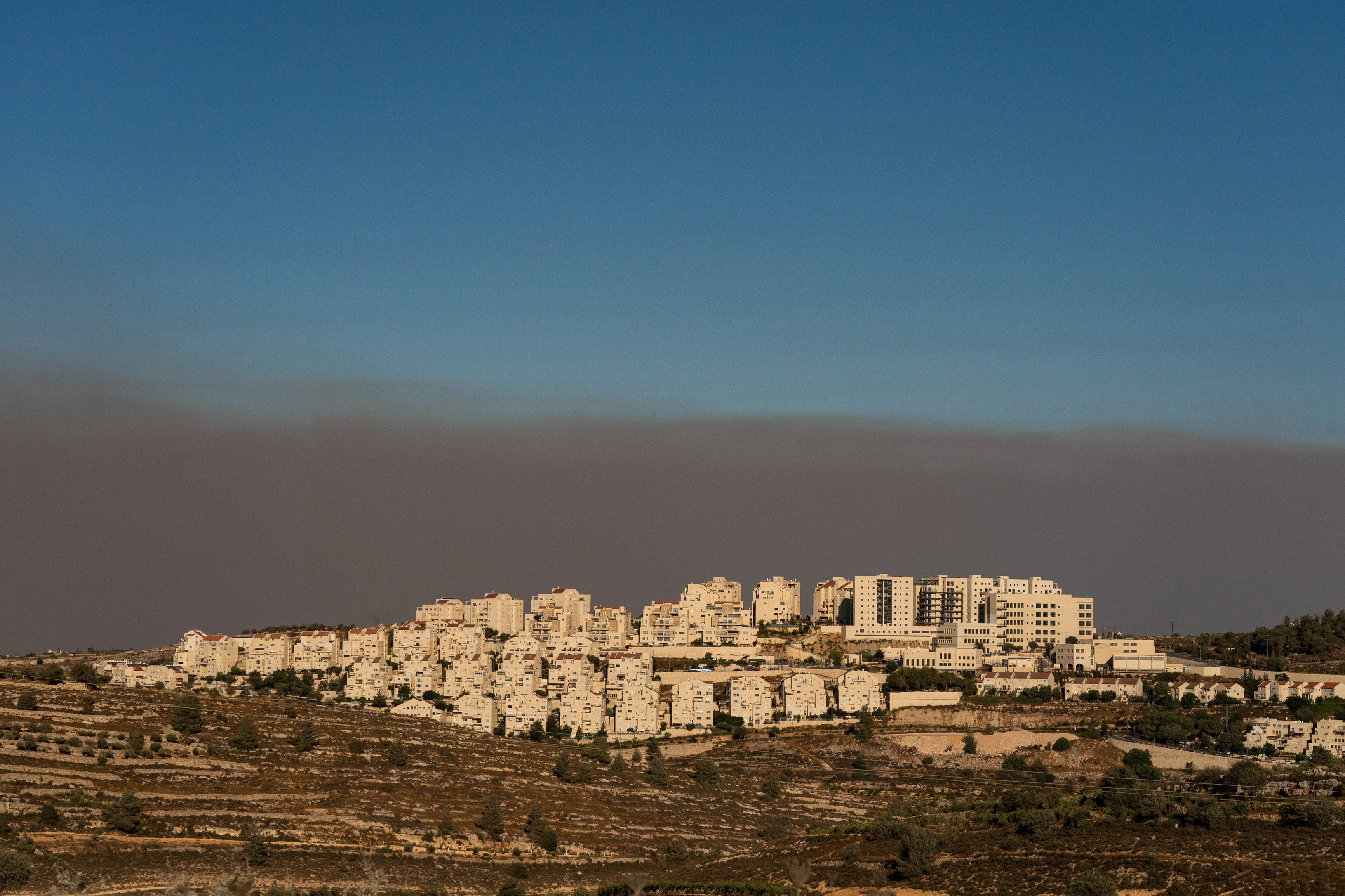 The Israeli settlement Efrat near Bethlehem in the West Bank