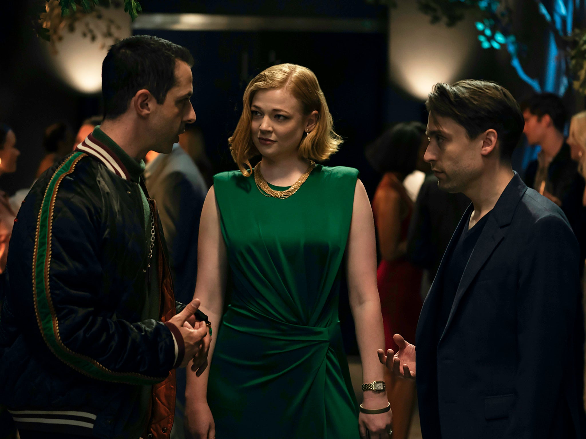 Jeremy Strong, Sarah Snook and Kieran Culkin in episode seven of ‘Succession'