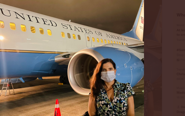 <p>US Representative Nancy Mace lands in Taiwan on 25 November</p>