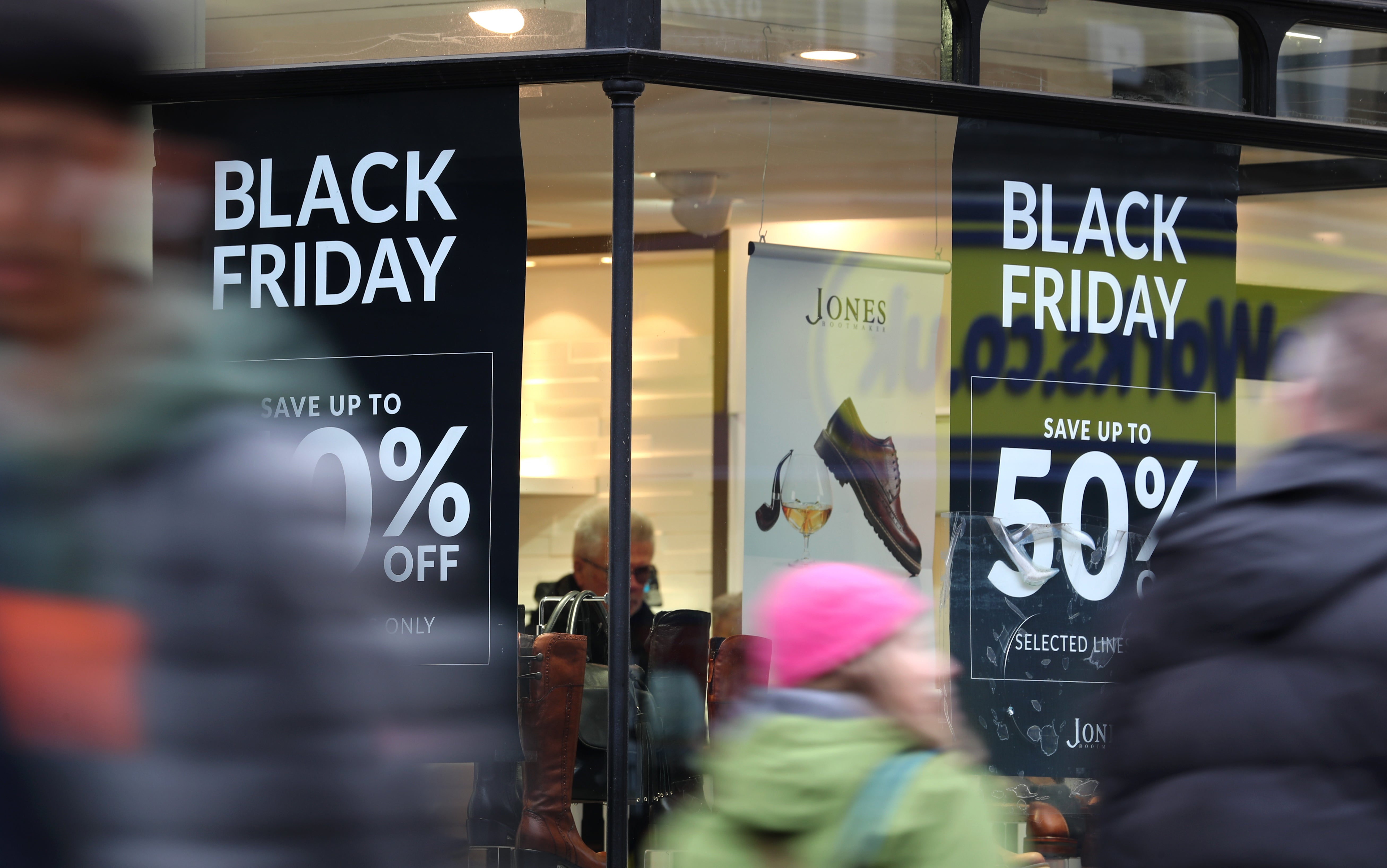 Shoppers are expected to spend £9 billion on Black Friday (Gareth Fuller/PA)