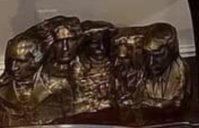 La escultura del monte Rushmore del ex presidente