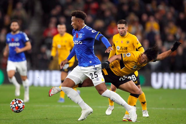 <p>Everton's Jean-Philippe Gbamin in action</p>