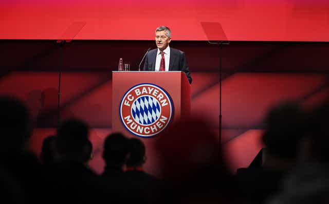 <p>FC Bayern Munich President Herbert Hainer was booed</p>