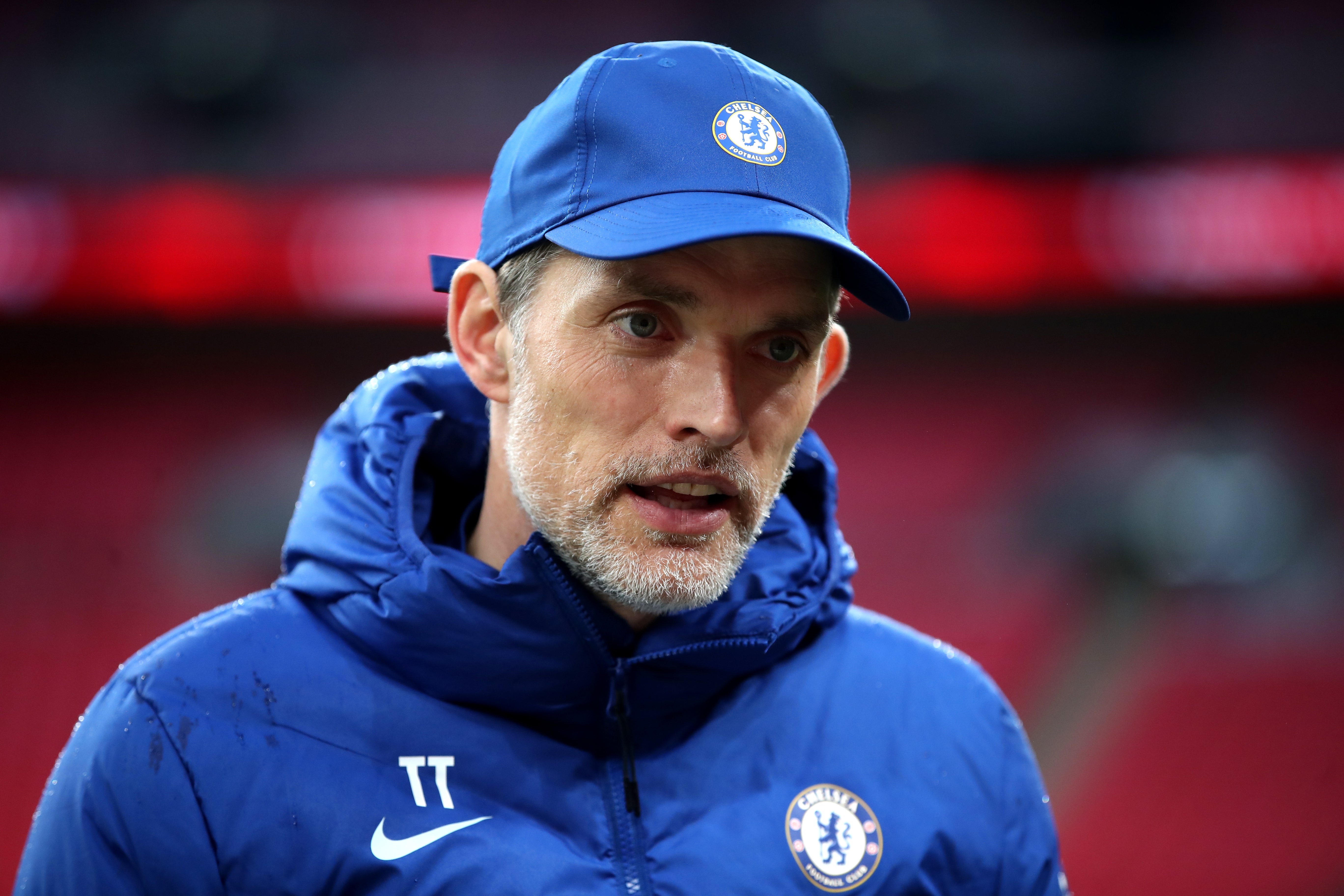 Chelsea boss Thomas Tuchel, pictured, expects a tough Premier League battle with Manchester United (Nick Potts/PA)
