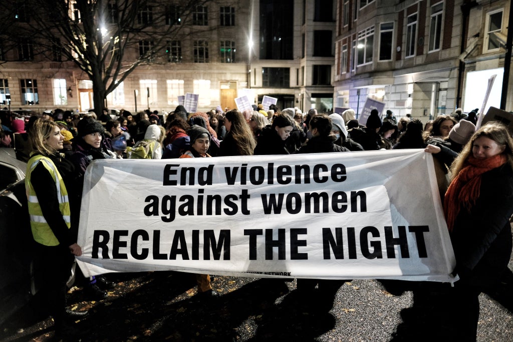 Reclaim the Night protesters march in London and other cities against violence and harassment