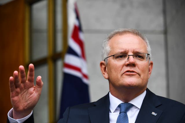 <p>File: Australian Prime Minister Scott Morrison has not had kind words for social media platforms in the past as well</p>