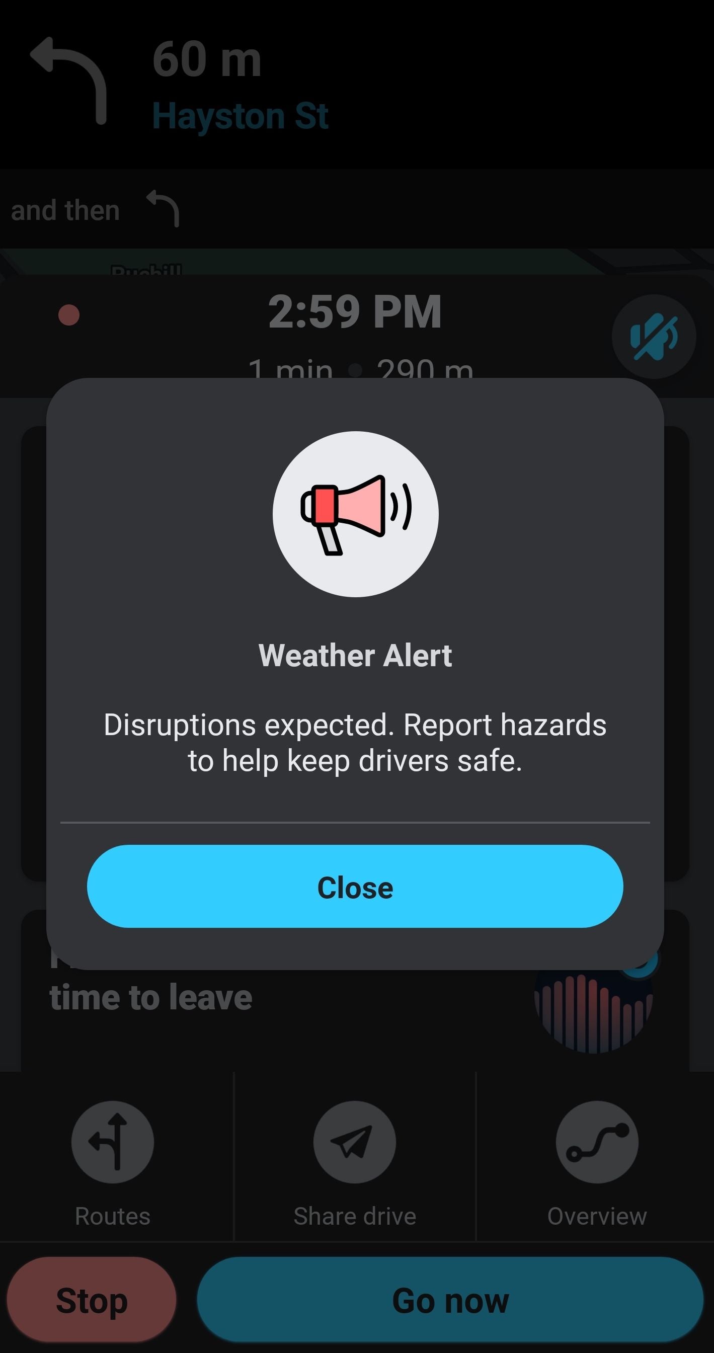 Waze will alert drivers of road disruption