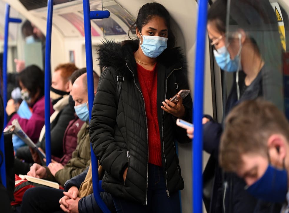 <p>Mask wearing will once again be mandatory on public transport and in shops in England </p>