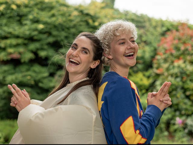 <p>Charly Clive and Ellen Robertson have ‘carried a creepy child co-dependence way into adulthood’</p>