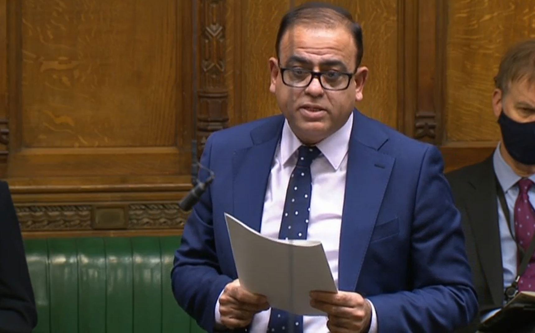 Mohammad Yasin. Labour MP for Bedford, raises concerns in the House of Commons (PA)