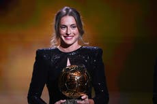 Alexia Putellas wins Ballon d’Or 2021 after starring role in Barcelona’s treble-winning season