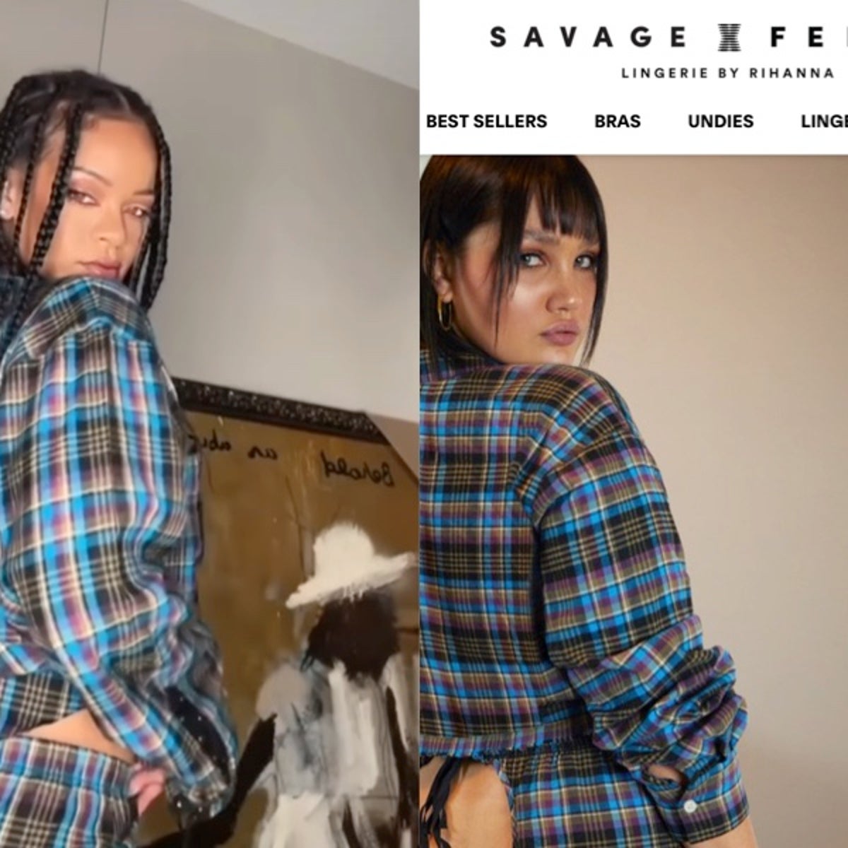 Rihanna sparks confusion with 'open-back' Savage X Fenty pyjama