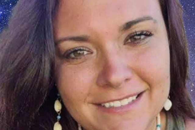 <p>Ashley Miller Carlson, 33, who was found dead in a wood in Minnesota after being reported missing on 24 September</p>